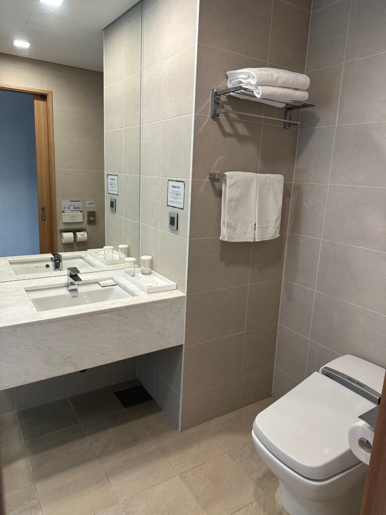 Bathroom inside the hotel room